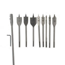 10x Wood Drill Bit Set Flat Spade Hex Shank High-carbon Steel Woodworking  dfg