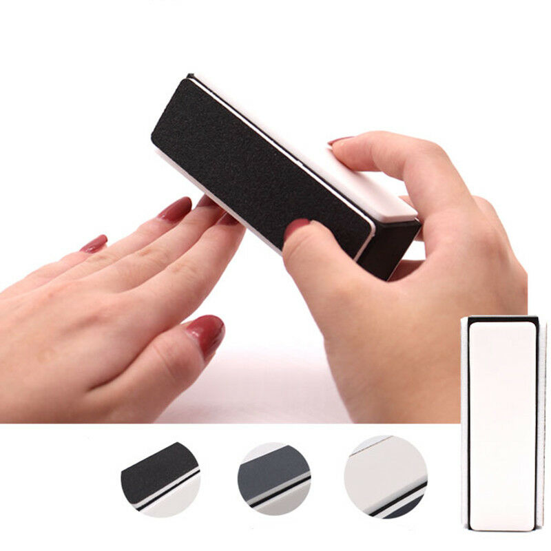 4Way Nailrt Buffer Shiner Buffing Block Sanding Files UVGel Manicure Kit Ne H9Y9