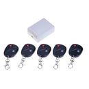 433MHZ 2 Relay Wireless Remote Control Switch+5pcs Two Keys Remote Controls 12V