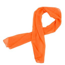 Women's Large Long Fashion Neck Head Scarf Orange Z5E1