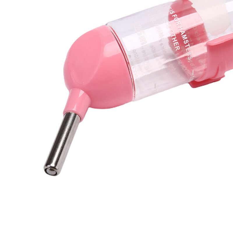 125ml Plastic Hamster Drinker Water Bottle Dispenser Hanging Pet Drinking BSEAU