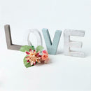 Wooden Village Retro LOVE Letter Ornaments Table Desk Decor Home Supplies