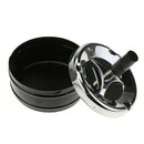 Portable Stainless Steel Round Push Down Ashtray Spinning Cigarette Ash Holder