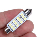 10 x 41MM 3528 12SMD Festoon Dome Map Car Interior LED Light Bulb Lamp 12V White