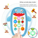 2x Infants Shark Music Phone Toys Lights Music Play and Learn 6+ Months blue