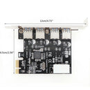 4 Port Usb 3.0 Pci-E Expansion Card Pci Express Pcie Usb 3.0 Hub Adapter 4- P9V7