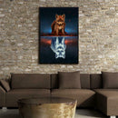 Double Fox Diamond Embroidery Painting Cross Stitch DIY Craft Home Decor
