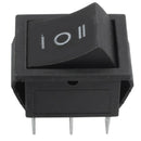 5 Pcs 6 Pin DPDT Black Button On/Off/On Rocker Switch AC 250V/15A 125V/20A J1X7