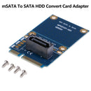 1Pc mSATA PCI-e Express SATA SSD Slot To 7 Pin SATA HDD Convert Card AdapterJC!E