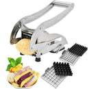 Stainless Steel French Fry Cutter Vegetable Potato Chopper SlicerDicer 2Blade BX