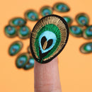 20pcs Peacock Eye Embroidered Cloth Iron On Patch Sew Motif Applique