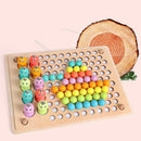 Children's Wooden Toys Hand Brain Training Clip Beads Chopsticks Beads Toys