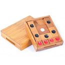 Classic Wooden Brain Teaser Slide Escape Maze Puzzle Board Game Educational