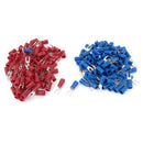 5X(200pcs 16-14 AWG Red Blue Wire Connector Insulated Fork Terminal