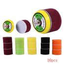 16Pcs 2" Car Round Flat Sponge Waxing Polishing Pad Buffing Polisher Set 2019