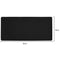 Office Computer Desk Modern Table Mouse Pad Wool Felt Laptop Mat(Black)