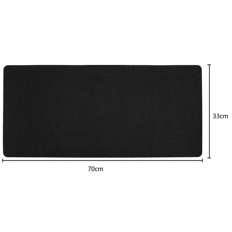 Office Computer Desk Modern Table Mouse Pad Wool Felt Laptop Mat(Black)