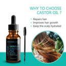 Pure Organic Castor Oil Eyelash/Eyebrow Enhancer Growth Serum 100% Natural Favor