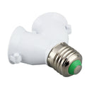E27 to E27 Light Lamp Bulb Socket 2 Splitter Converter