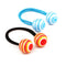 Striped Ball Elastic Rope  Hair Ties Ponytail Holder Head Band Hairbands  OZ