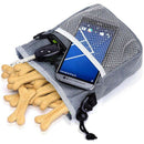 2X(Dog Treat Training Pouch Easily Carries Pet Toys, Kibble, Treats Built-I