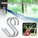 2pcs Easy Apply Hammock Hook S Shape Durable Stainless Steel Portable Travel