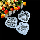 Valentine Cappuccino Coffee Stencils Cake Template Mold Strew Flowers To NT3C