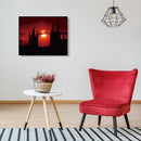 Hand Painted Artwork Frameless DIY Fantasy Sunset Painting By Numbers Decor