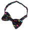 Stylish Black Bottom with Colorful Musical Note Design Bow Tie For Men
