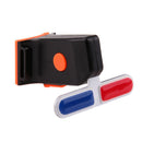 Bike Light Police LED Red Blue Taillight USB Rechargeable Bicycle Tail Lamp A