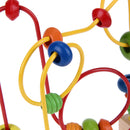 Wooden Toys Baby Math Toys Colorful Mini Around Beads Wire Maze Educational