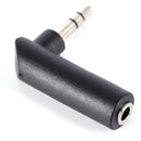 Right Angle 90Degree3.5mm 3Pole Audio Stereo Male to Female Extension Adapter TO