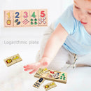 Wooden Count Geometric Shape Cognition Match Baby Early Education Math Toys