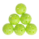 50pcs Green Golf Practice Balls Plastic Whiffle Airflow Hollow Sports Ball