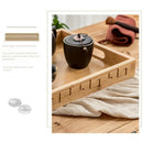 Bamboo Tray Square Bamboo Wooden Rectangular Plate Steak Fruit Snack Tray T