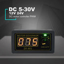 DC 5-30V 12V 24V 5A DC Motor Controller PWM Duty Ratio Frequency MAX 15A ZK