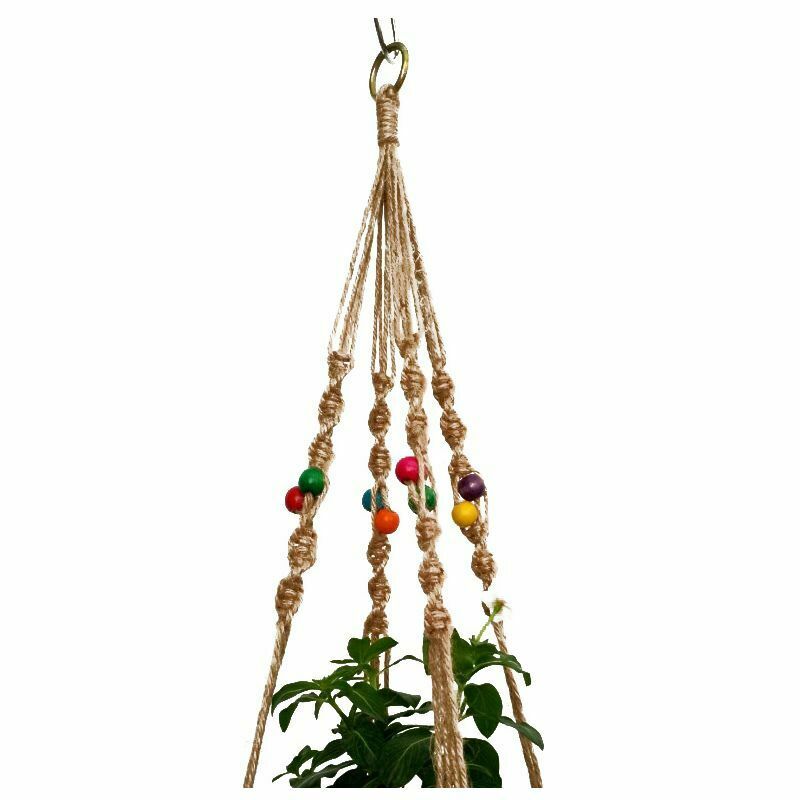 Flower Plant Hanger Pot Hanging Holder Macrame Basket Rope Kit Home Garden