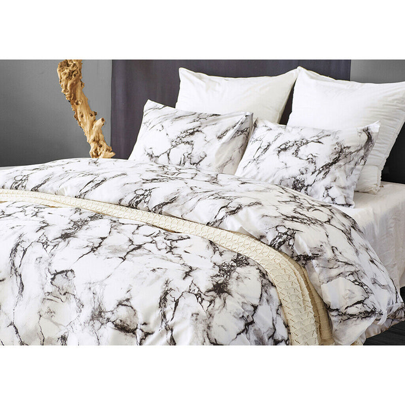 3pcs/set Marble Bedding Set Comforter Cover Pillow Cover Polyster Queen