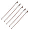 5 Pieces 1/8 Size Violin Bows Brown 52cm/20.42inch