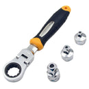 3 in 1 Ratchet Wrench Set 1/4 Inch 3/8 Inch 1/2 Inch Adjustable Sleeve Adap
