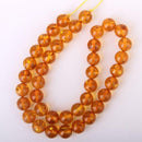 10mm Mahogany Ambroin Round Stone Loose Beads 15.5''