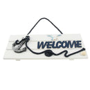 Home Wall Hanging Wood Creative Craft Plaque Welcome Door Sign Board Anchor