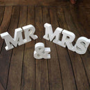Wedding Sign Mr & Mrs Letters White Wooden Letters Birthday Party DecorationsHot