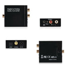Digital Optical Coaxial Toslink Signal to Analog Audio Converter Adapter RCA AU