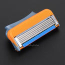 8x Stainless Steel Safety Sharp 5-Layer Blade Head Replacement for Shaving Razor