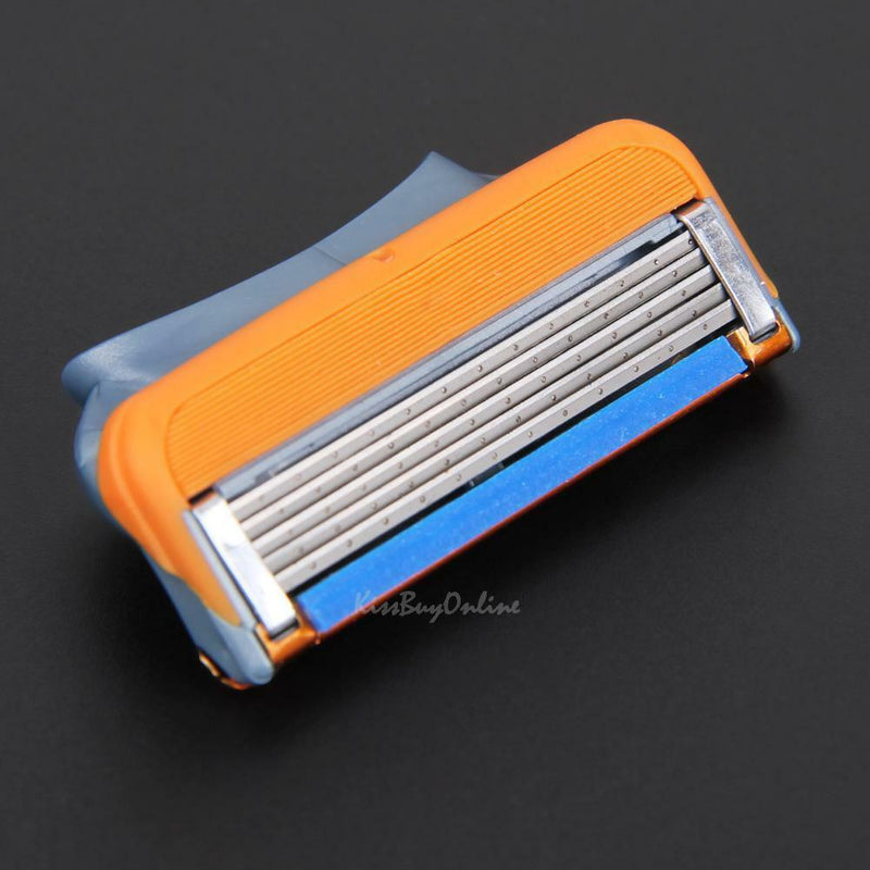 8x Stainless Steel Safety Sharp 5-Layer Blade Head Replacement for Shaving Razor