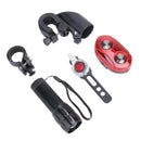 LED Lights for Bikes Helmet Quick Release Mounts Front & Back Tail Lamp