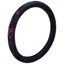 Comfort Grip Steering Wheel Cover - Rubber (Butterfly Pink)