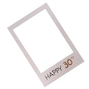 Birthday Anniversary Happy 30th Big Picture Frame Photo Booth Prop 48x34cm