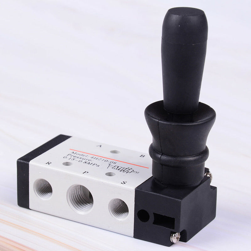 4H210-08 5 Ways 2 Position Pneumatic Mechincal Hand Lever Valve Gn